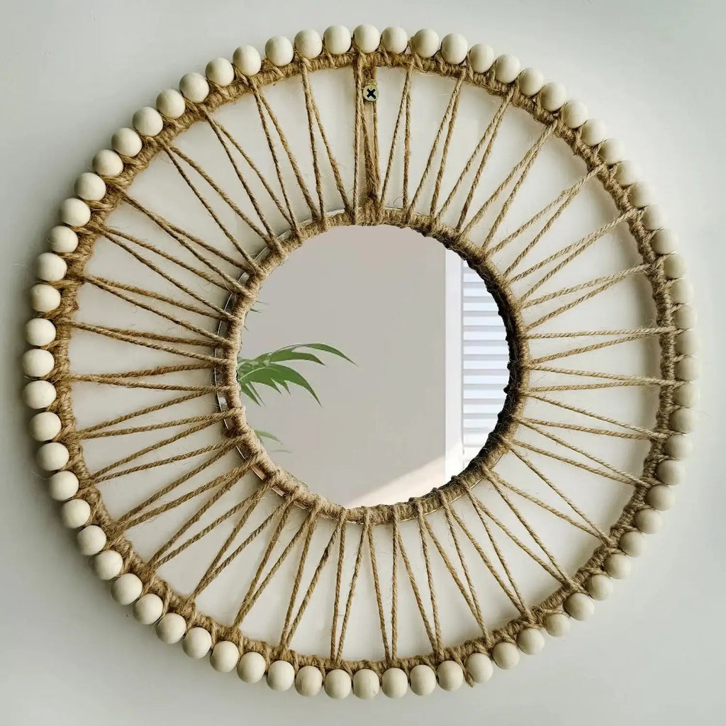 Miroir mural tissé