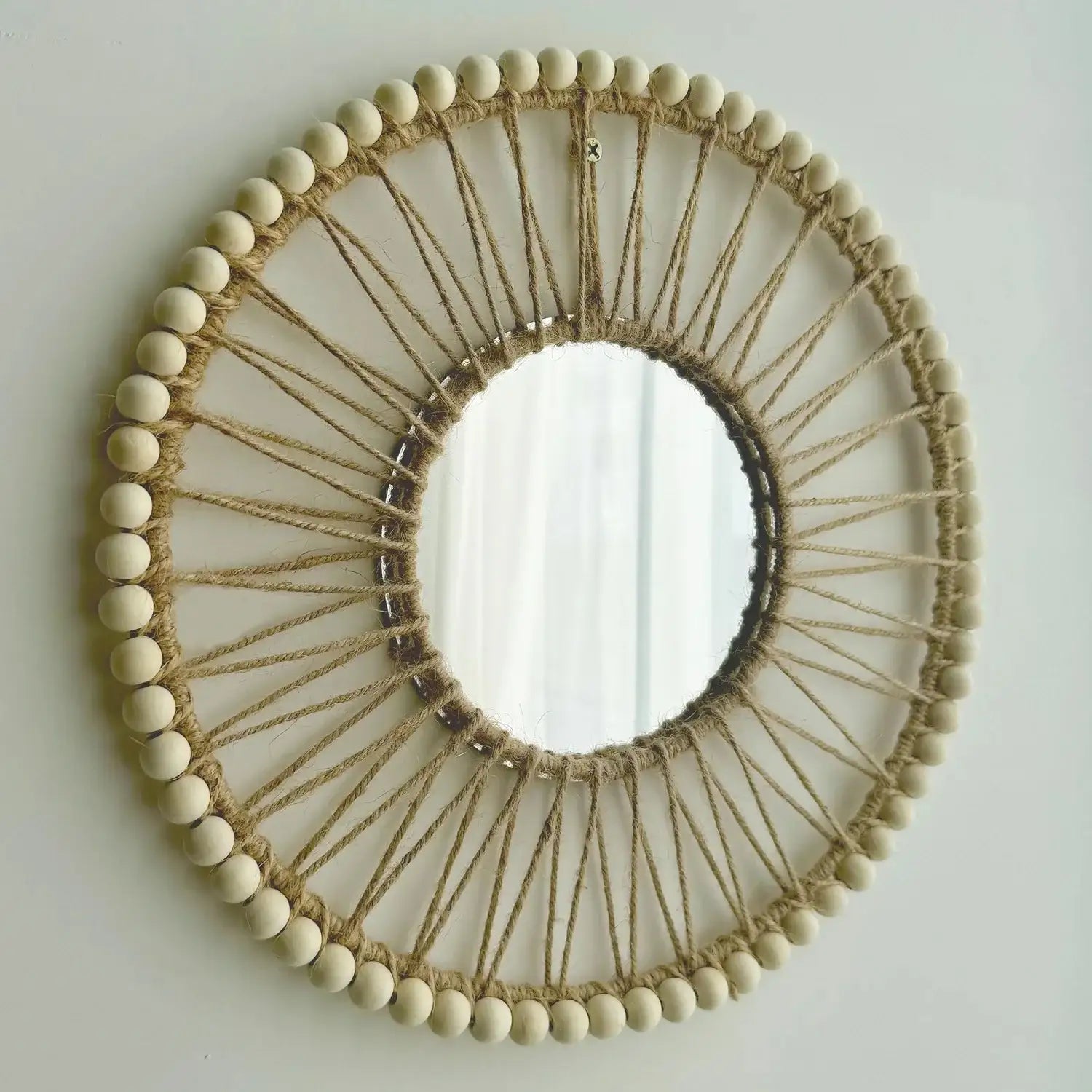 Miroir mural tissé
